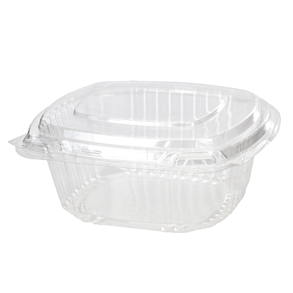 Domo Tipo Almeja Transparente Multiusos 16 oz. 13x12cm Alto c/10