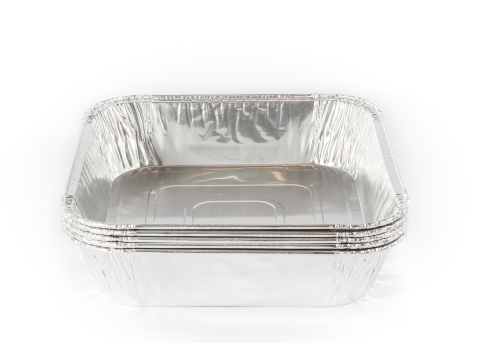 Charola Aluminio Rectangular c/5