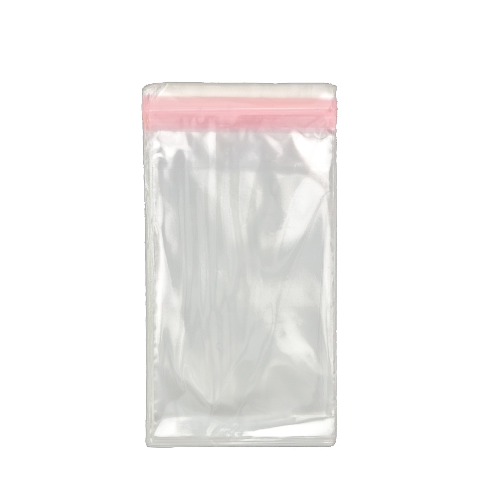 Bolsa Tipo Celofán "BOPP" con Pegamento 10x15.5+4 c/100