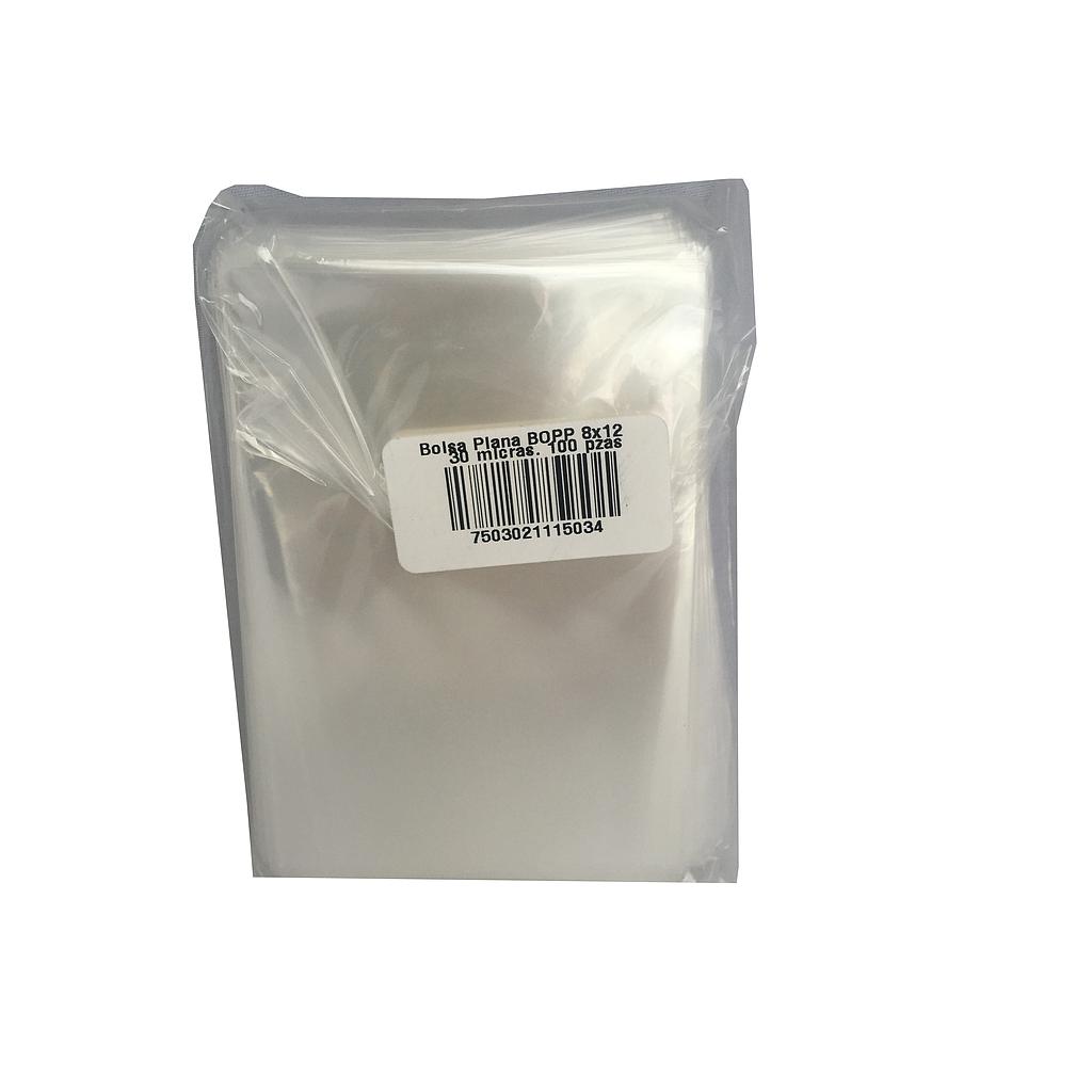 Bolsa Tipo Celofán "BOPP" Plana 8x12 c/100