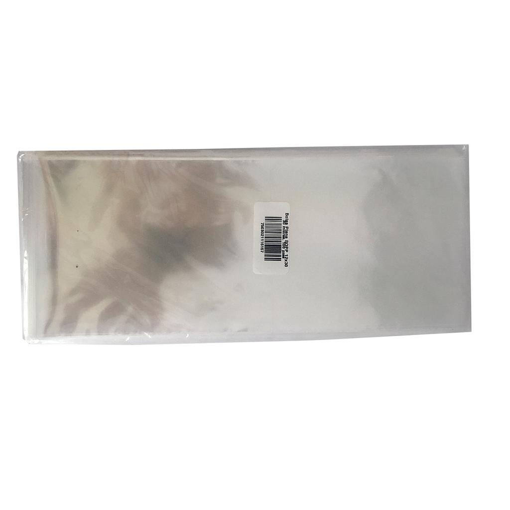 Bolsa Tipo Celofán "BOPP" Plana 12x30 c/100