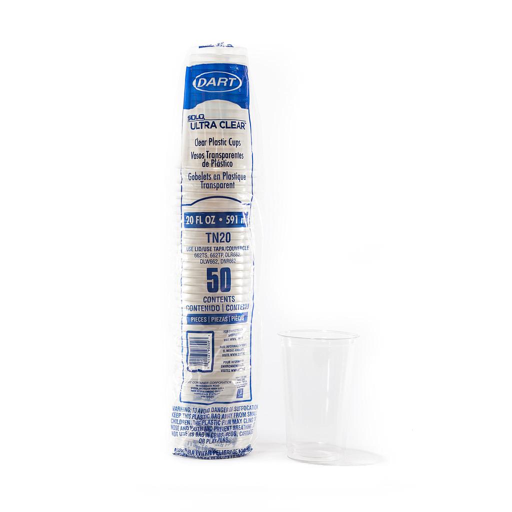 Vaso Plástico Solo 20oz Cristal c/50 "TP20"