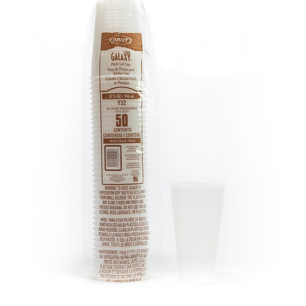 Vaso Plástico Solo Cup Galaxy  Traslucido 32oz c/50
