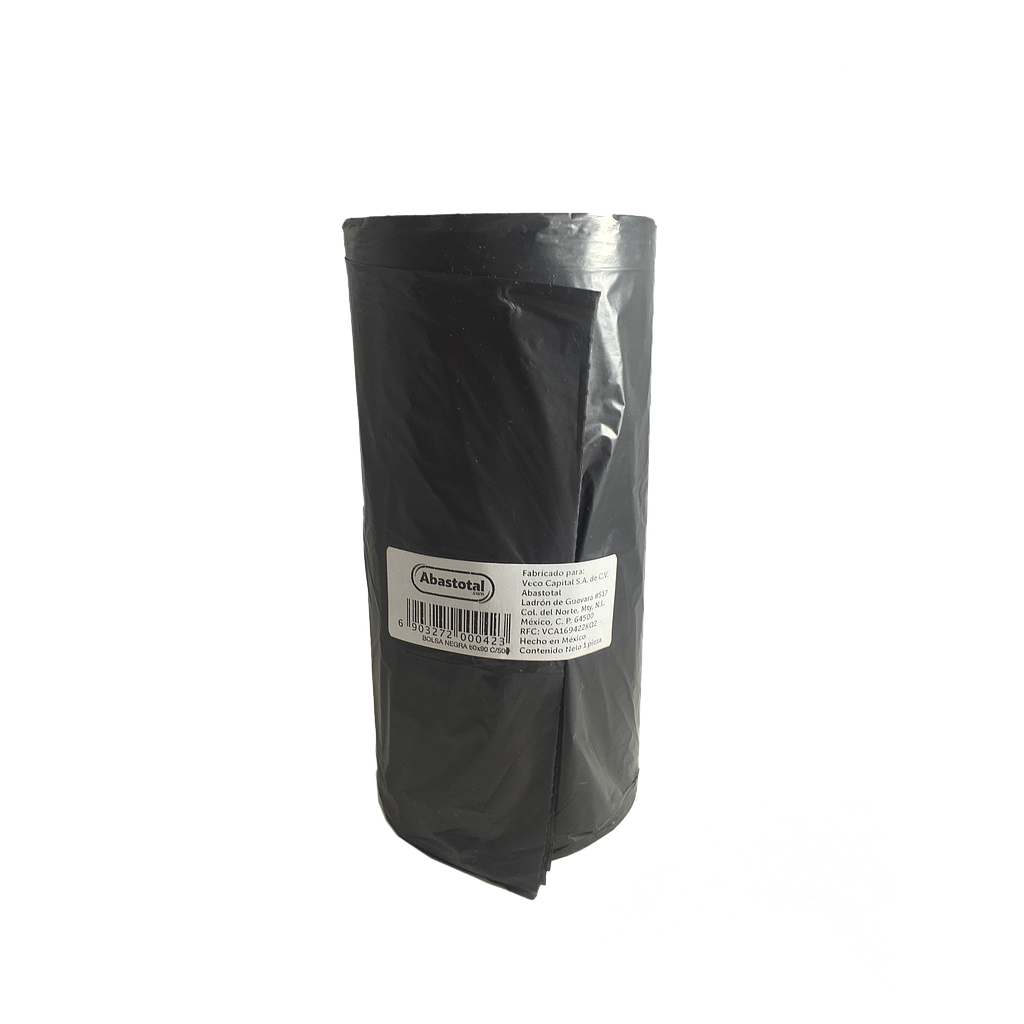 Bolsa Himole Alta Densidad para Basura Negra 60x90 c/50