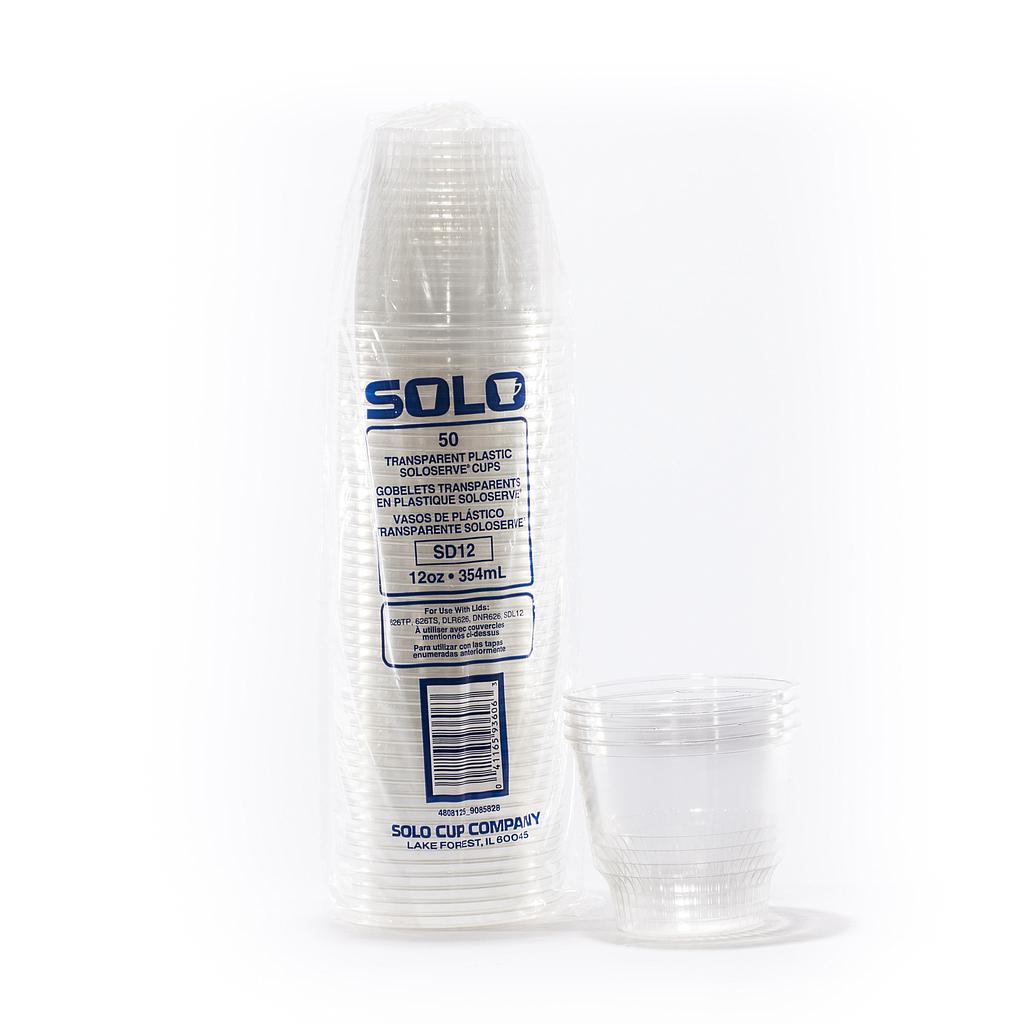 Envase Solo Transparente 12oz c/50