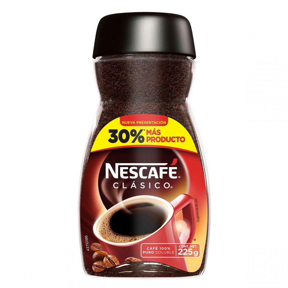 Café Soluble Nescafé Clásico c/225gr.