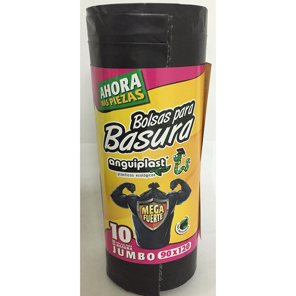 Bolsa Plástica Negra en Rollo "Anguiplast" para Basura 90x120 c/10