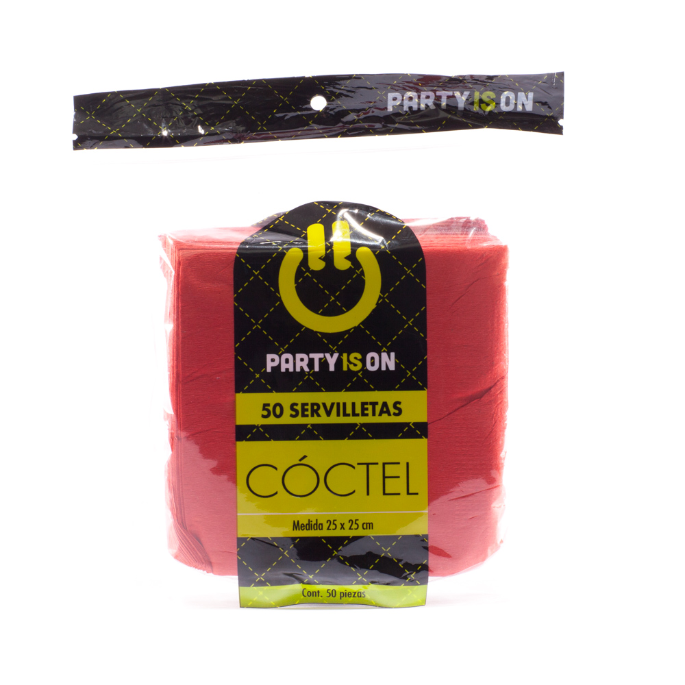 Servilleta Coctel Rojo c/50 - Amscan