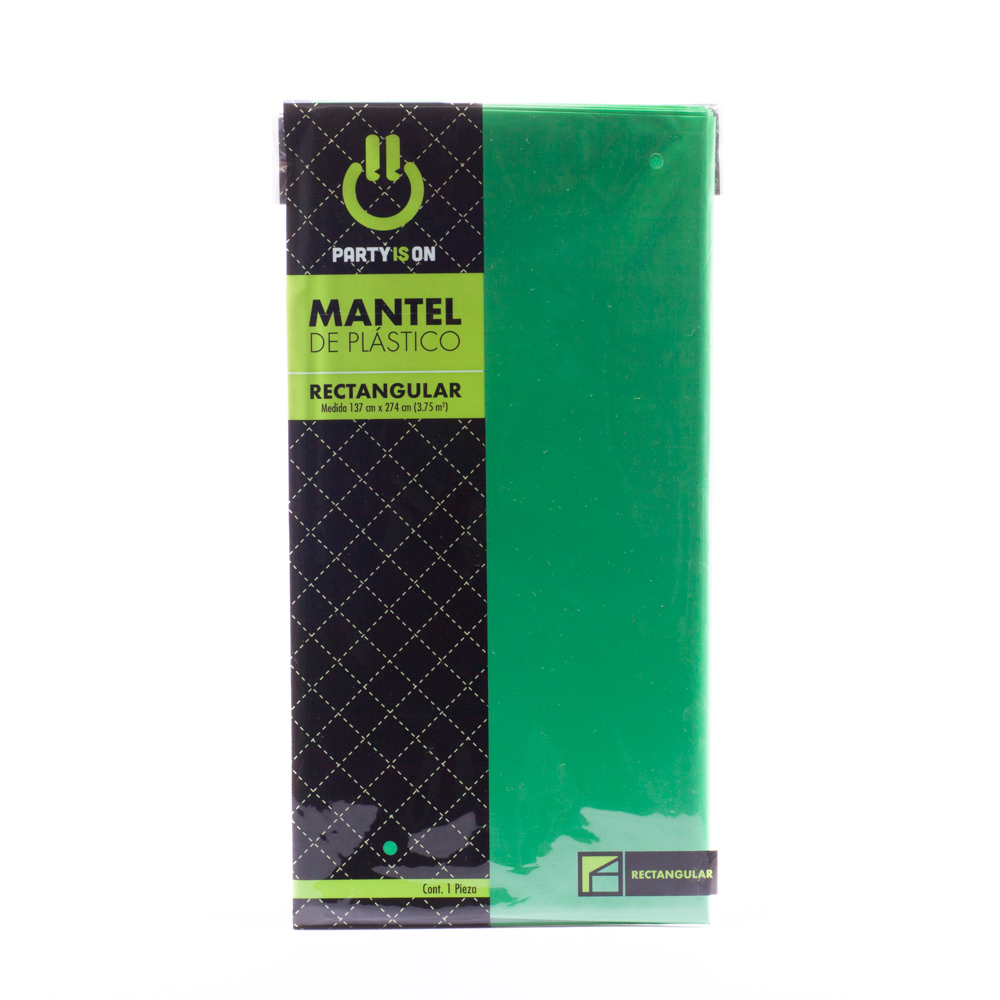 Mantel Rectangular Verde Bandera - Amscan
