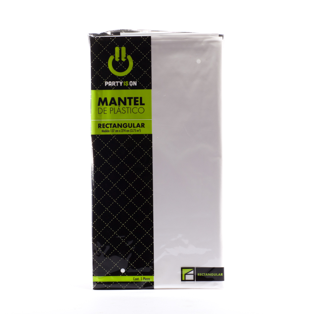 Mantel Rectangular Blanco - Amscan