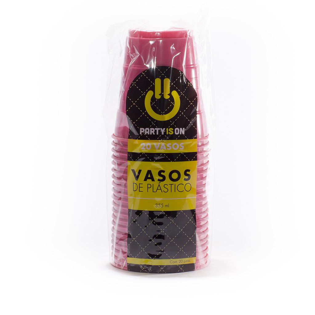 Vaso Plástico Magenta #12 c/20 - Amscan