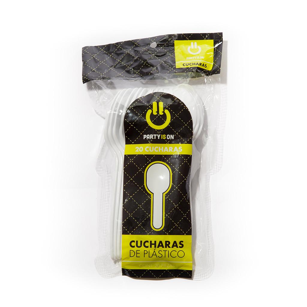 Cuchara Plástica Blanco c/20pz - Amscan