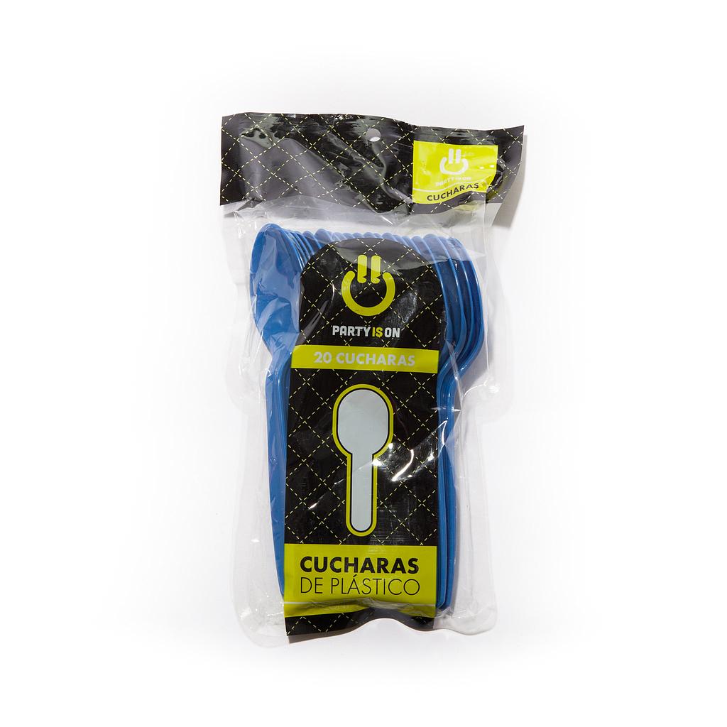 Cuchara Plástica Azul Rey c/20 - Amscan