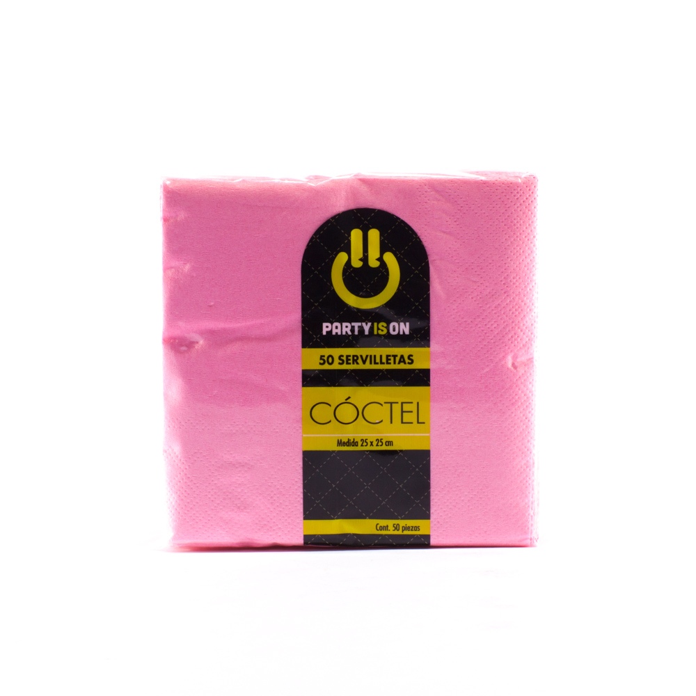 Servilleta Coctel Rosa c/50 - Amscan