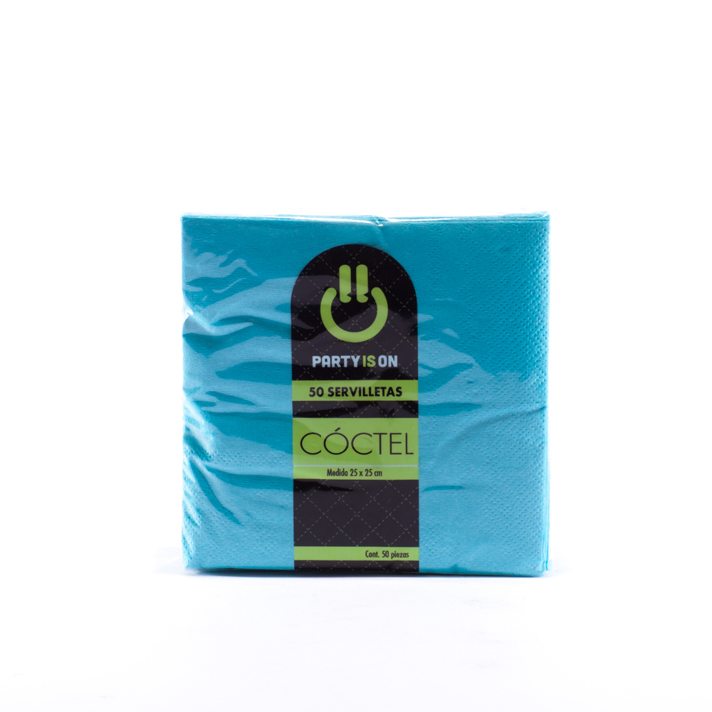 Servilleta Coctel Azul Caribe c/50 - Amscan
