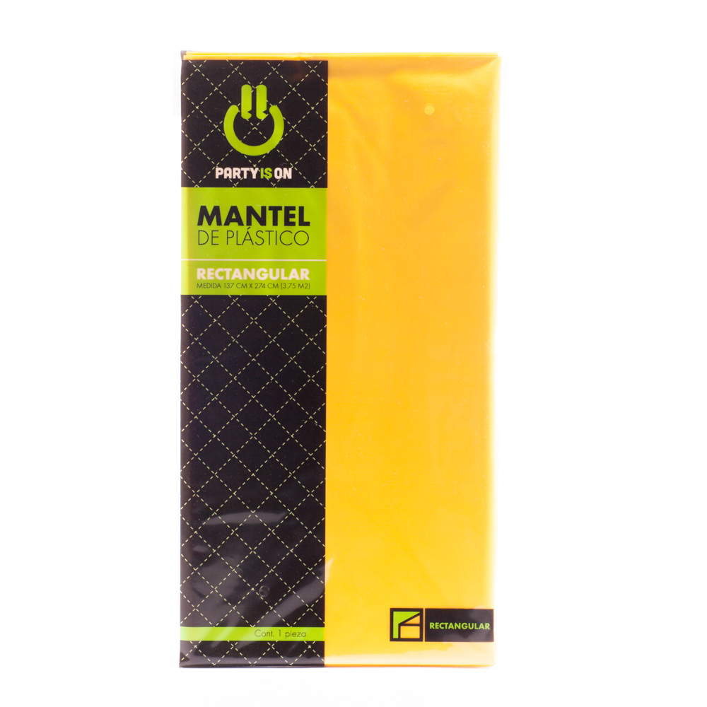 Mantel Rectangular Amarillo Brillante - Amscan