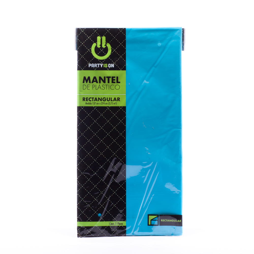 Mantel Rectangular Azul Caribe - Amscan