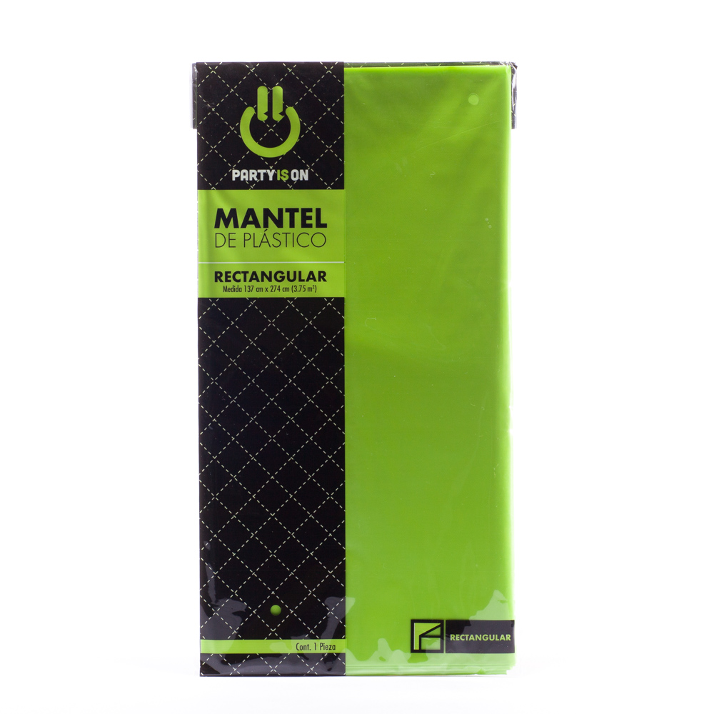 Mantel Rectangular Verde Kiwi - Amscan