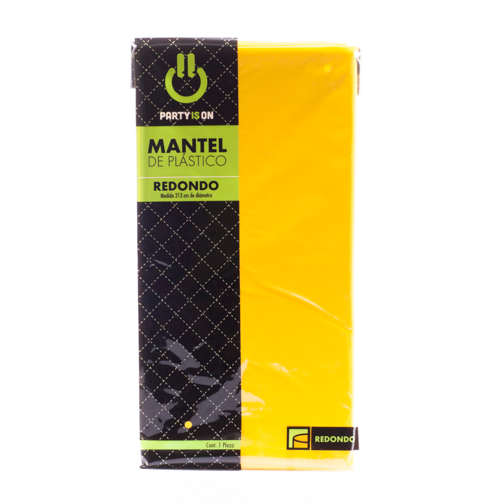 Mantel Redondo Amarillo Brillante - Amscan