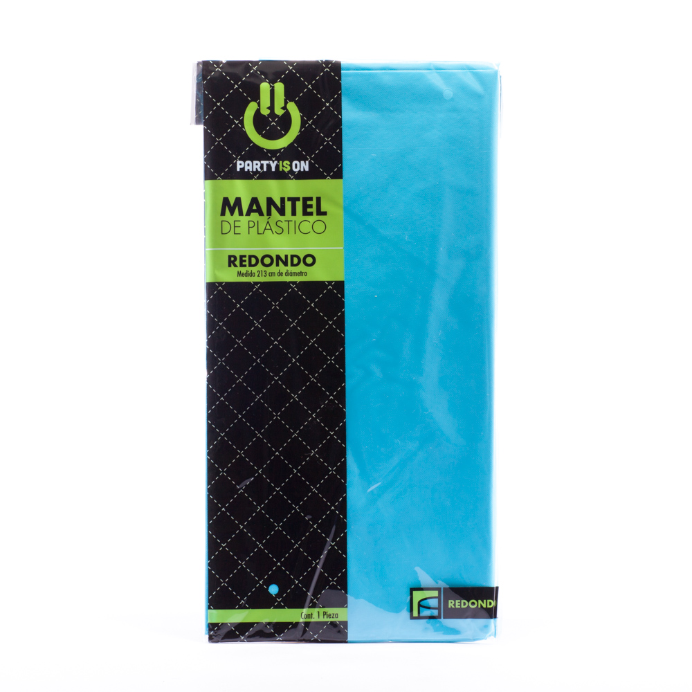 Mantel Redondo Azul Caribe - Amscan