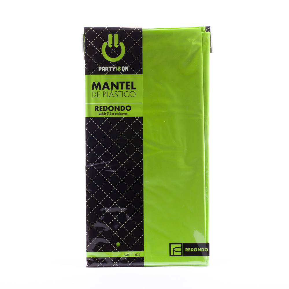 Mantel Redondo Verde Kiwi - Amscan