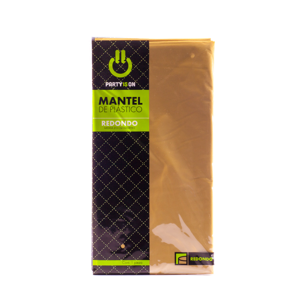Mantel Redondo Dorado - Amscan