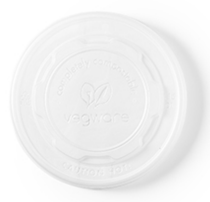 Tapa Biodegradable Plana Traslucida sin apertura (para envase bio 12 y 16oz) Pte c/50