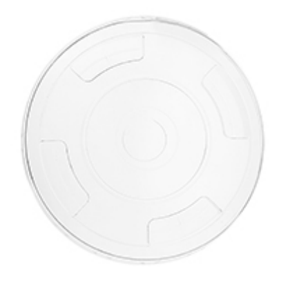 Tapa Biodegradable Plana Transparente c/apertura (para vaso 12oz B.Fría) Pte c/50