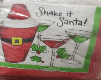 Servilleta Navidad Coctel Shake it Santa c/16