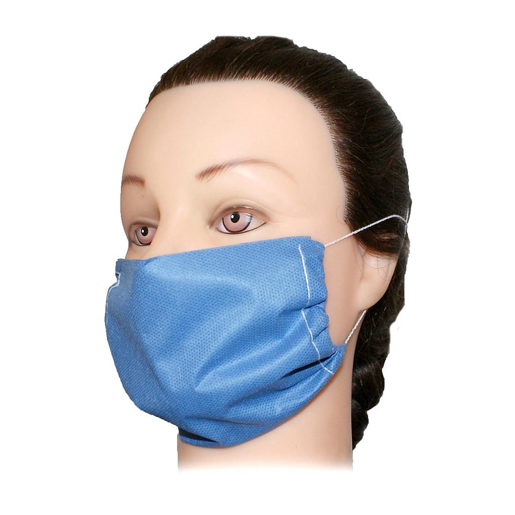 Cubre Bocas Azul Doble Capa Grado Médico c/50
