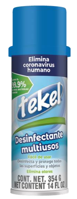 Desinfectante Aerosol Antibacterial Tekel 354ml.