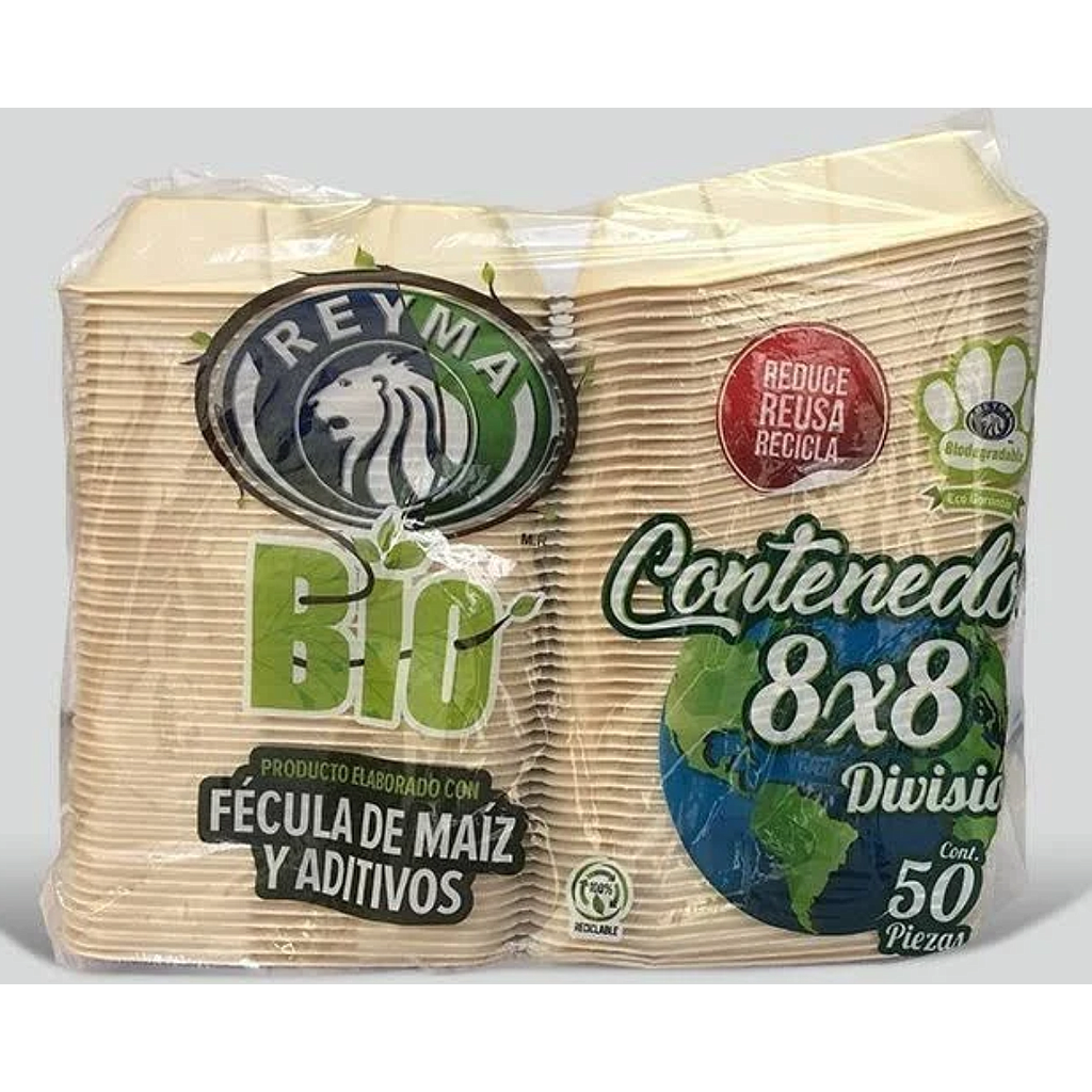 Contenedor Bio 8x8 con División Reyma c/50