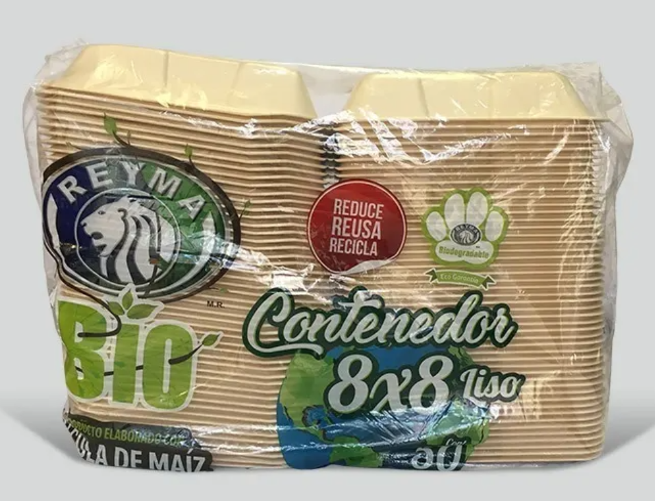 Contenedor Bio 8x8 Liso Reyma c/50