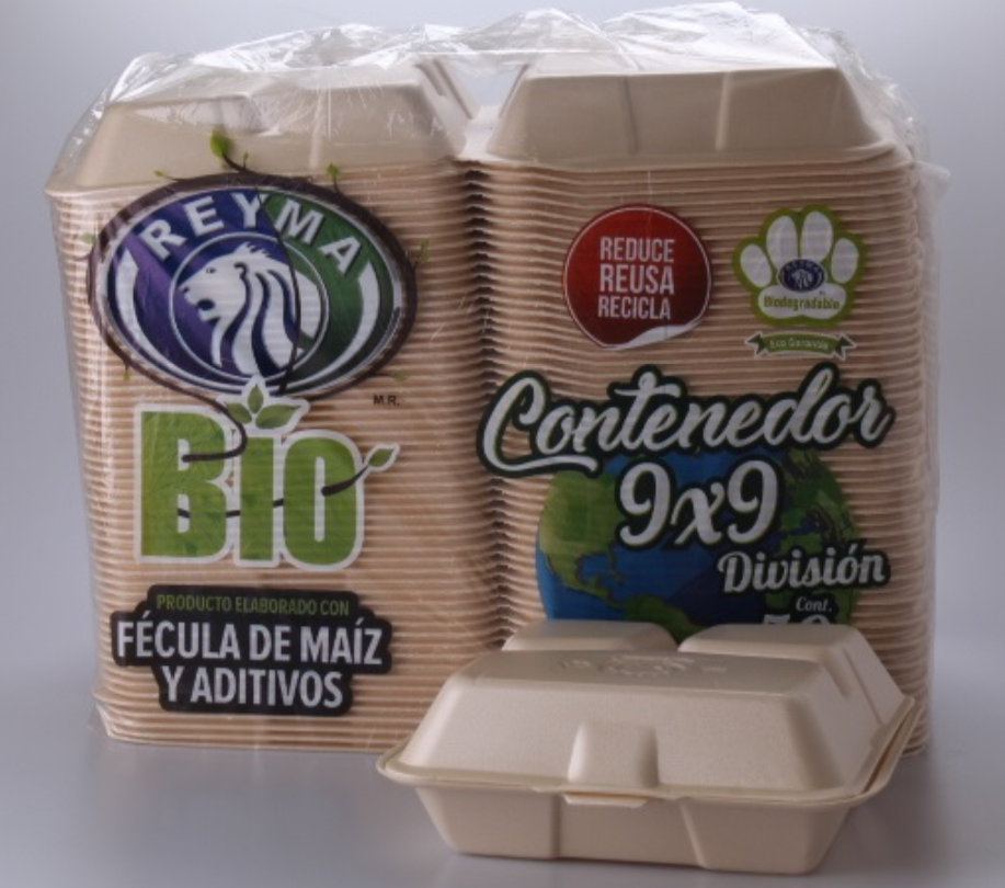 Contenedor Bio 9x9 con División Reyma c/50