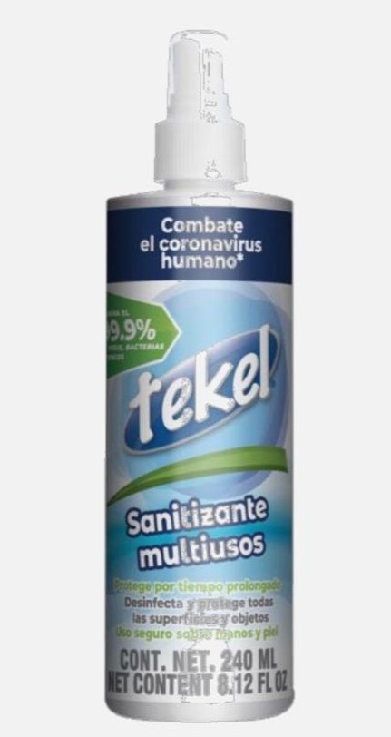 Sanitizante Multiusos con Aplicador Tekel 240ml.