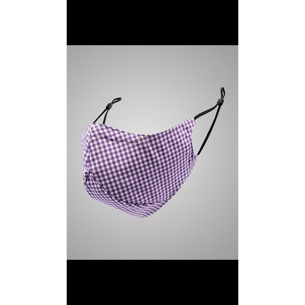 Cubre Bocas para Niño Mascarilla Reforzada Reutilizable Rosa Lavable con Ajuste