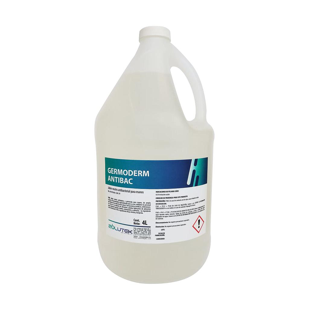 Jabón Liquido Anti Bacterial Germicida para Manos Aroma Manzana Verde 4 lts.