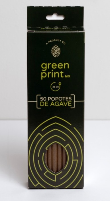 Popote Biodegradable a Granel de Agave 21cm c/50