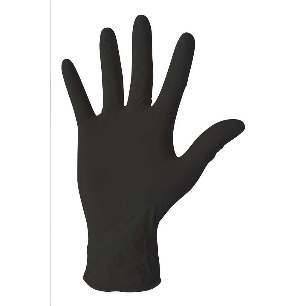 Guante de Latex Negro Mediano Ambiderm c/100