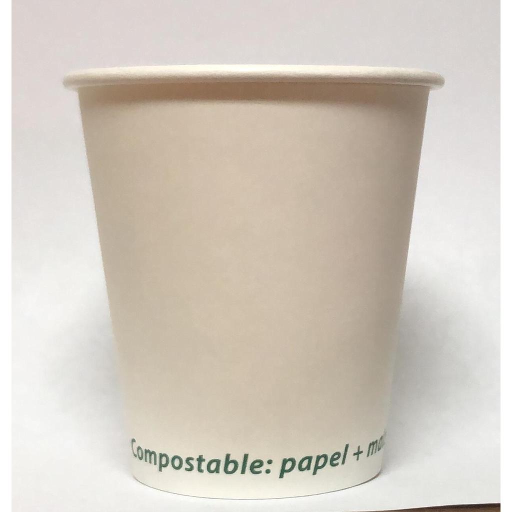 Vaso Biodegradable Papel-Maiz de 10oz (Bebida Caliente) Pte c/50