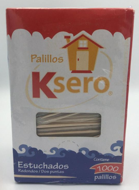 Palillo Dental de Madera Ksero Estuchado c/1,000