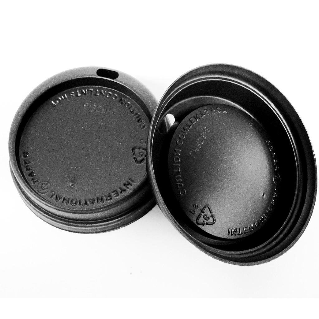 Tapa Negra IP para vaso 8oz c/100